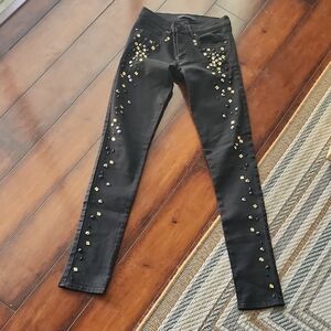 Black Studded Skinny Jeans